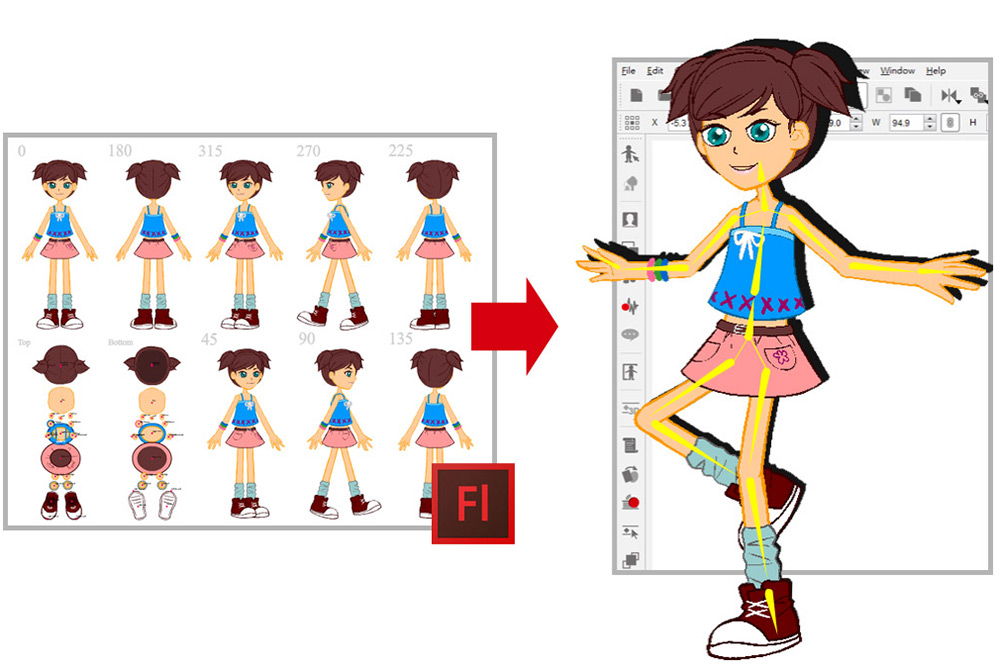 Easily Create Multi-dimensional Characters from One Template