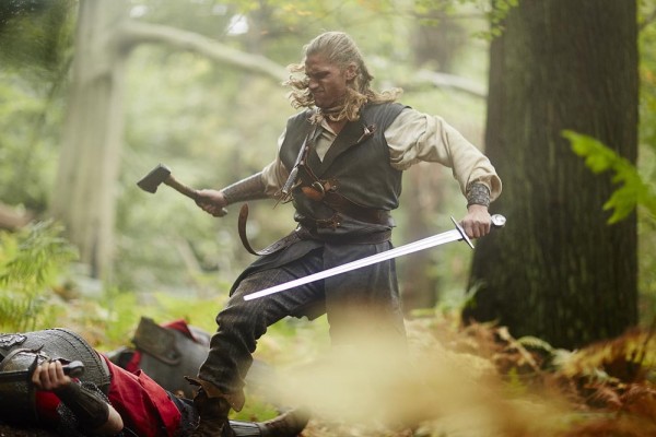 Duran Fulton Brown (Hunter) in a fight scene filmed in Epping Forest