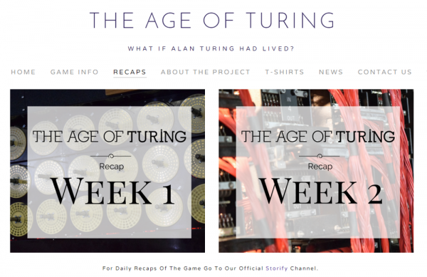 Age of Turing is using Storify in its actual initial distribution, allowing an ending most people would have liked to have seen for 'The Imitation Game.'