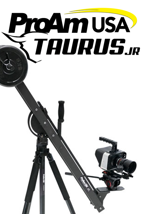 ProAm’s new Taurus Jr 4’ compact camera crane/jib.