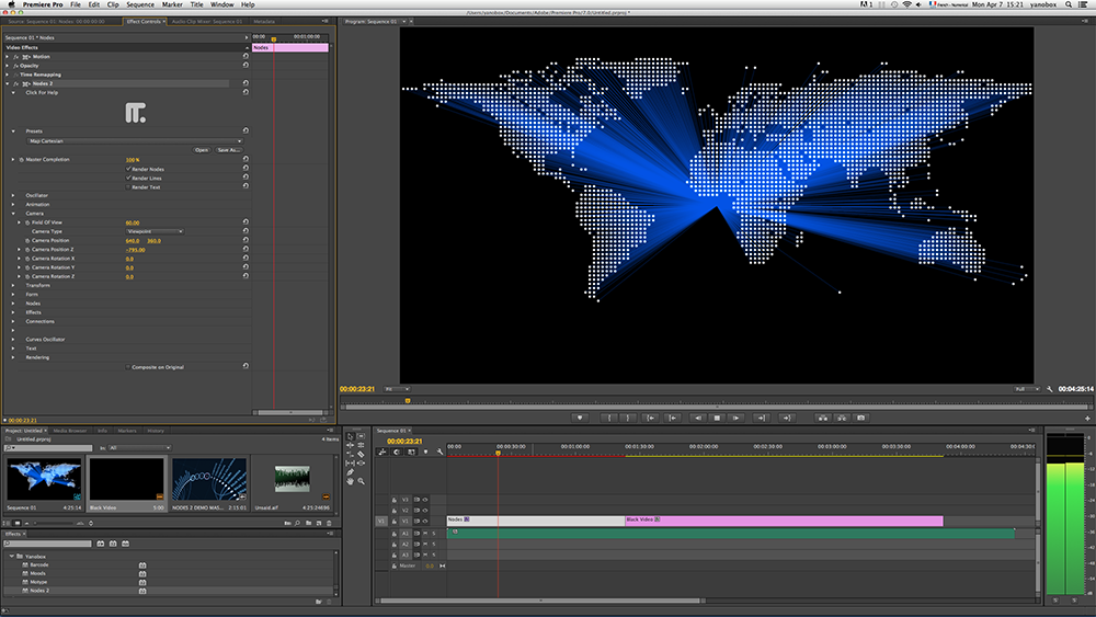 Nodes 2 controls only reveal appropriate adjusters for selected options.