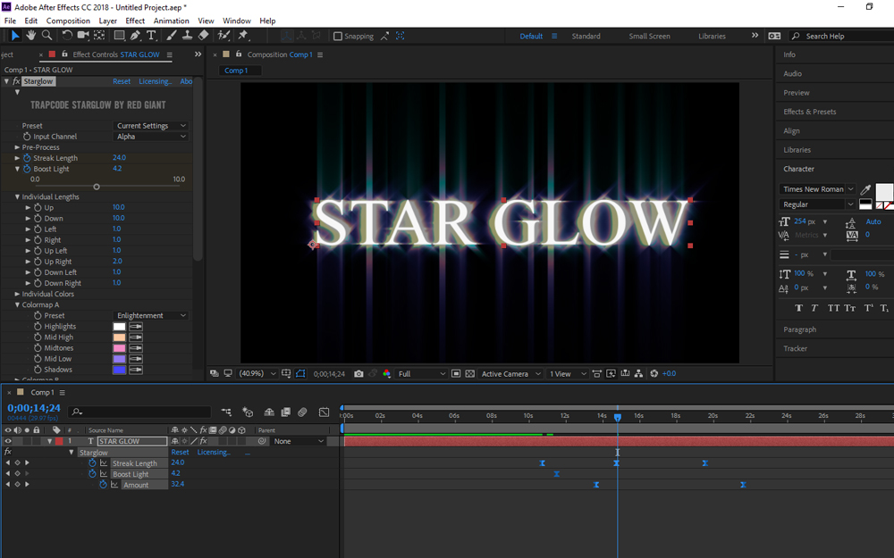 starglow after effects plugin download